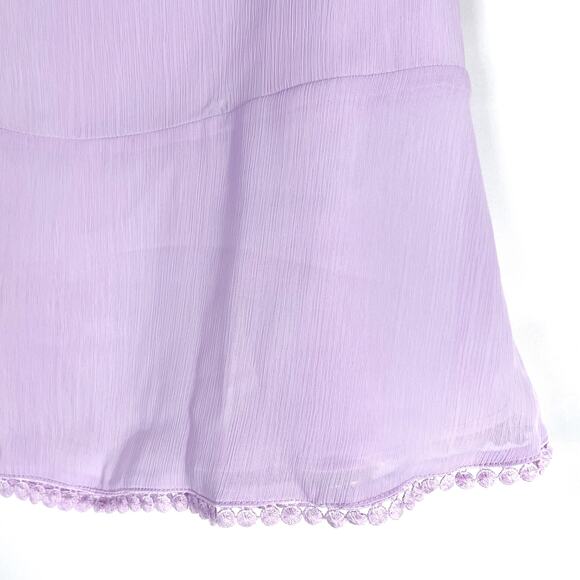 More to Come Fiona Mini Skirt Lilac Purple Dotted Trim A-Line Revolve‎ Sz S - Picture 7 of 11